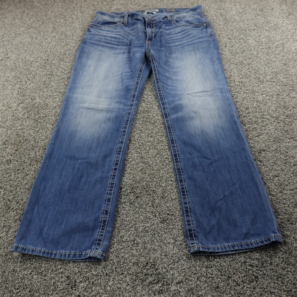 Buckle BKE Jeans Mens 40X31 Dark Blue Denim Pants Derek Bootleg Stretch Western